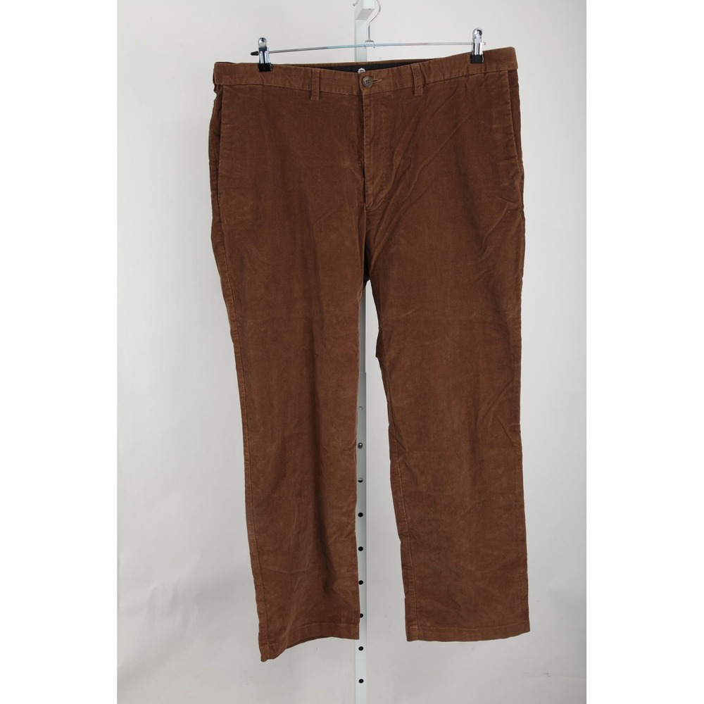 Haggar Pants Mens 42x32 Acrual 40x31 Brown Classic Fit Corduroy Stretch - Picture 2 of 15
